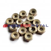 DIN 985 Titanium Nylon Lock Nuts M5 x 1.0Pitch
