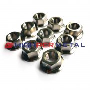 DIN 6923 Titanium Hexagon Nuts With Flange M12 x 1.25Pitch